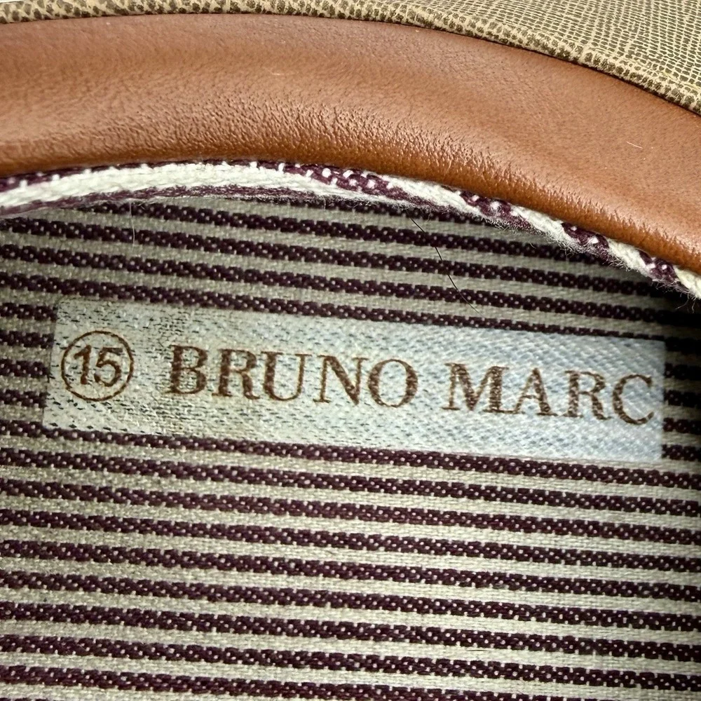 Bruno Marc New‎ York Mens Brown Oxford Rubber Sole Dress Shoe NY-03 Size 15